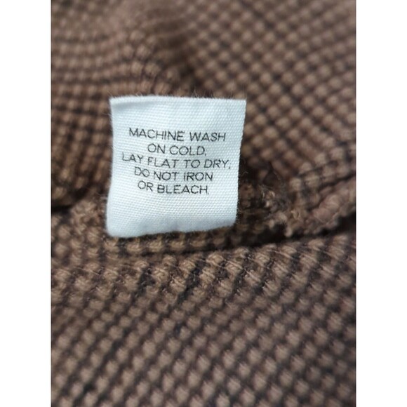 Tribe Kelley Sweatshirt Womens Small Brown Long Sleeves Oversized Thermal Waffle - Picture 8 of 9